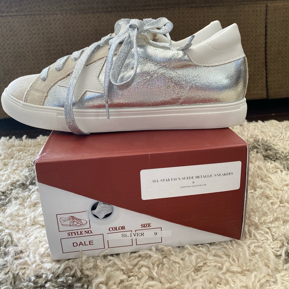 All-Star Faux Suede Metallic Sneakers